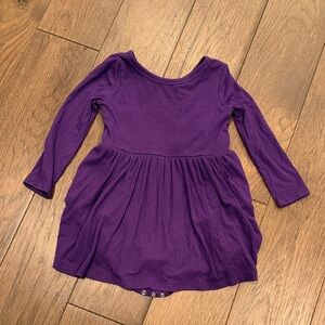 Play by Little Sleepies Purple Long Sleeve Baby Dress 18-24 Months - C1-002